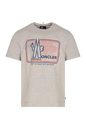 Moncler TEXT BRANDING T SHIRT Size: XXL, colour: GREY