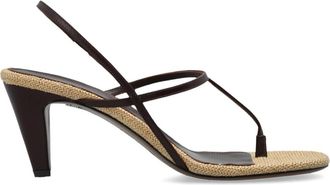 Neous Arneb Sandalen met Hak - Dames - Sandalen met hakken - Bruin - 41 EU - Leer - Schoenen