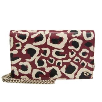 Gucci Pre-owned 354697 Chain/Schoudertas Portemonnee - Dames - Pre-owned - Veelkleurig - Maat: ONE Size Leer