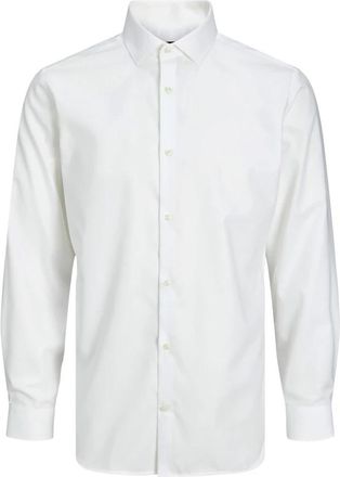 Jack & Jones Klassiek Wit Overhemd voor Pak - Heren - Zakelijke Overhemden - Wit - S - Katoen - Overhemden