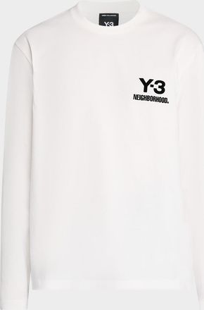 Yohji Yamamoto x NEIGHBORHOOD Mens Long-Sleeve Logo T-Shirt