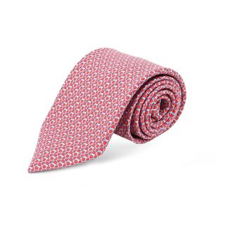 Ferragamo Gancini Tie - male - Ferragamo - Ties - Red - ONE SIZE - Accessories