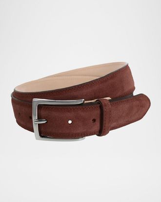 Trafalgar Store Mens Armando Suede Belt, 35mm