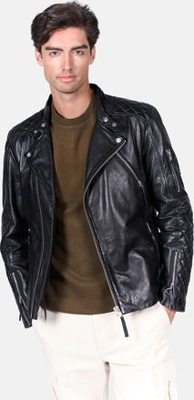 Freaky Nation Lederjacke FREAKY NATION Cruiser-FN, Herren, Gr. 4XL, schwarz, Oberstoff: 100% Schafsleder; Futter: 100% Baumwolle, normal, Jacken Lederjacke