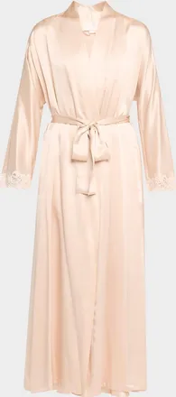 Christine Lingerie Bijoux Long Silk Robe