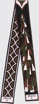 Pucci Bandeau in pura seta con stampa astratta multicolore