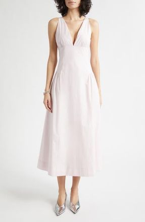 Poss&eacute; Lindie Fit & Flare Midi Dress in Mauve at Nordstrom, Size Xx-Small