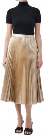 Trina Turk Faye Skirt In Gold