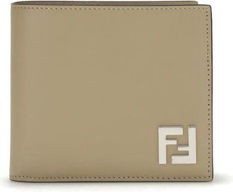 Fendi Beige Kalfsleder Bos Taurus Portemonnee