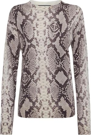 Philipp Plein Pullover Ronde Hals - Dames - Cashmere truien - Beige - M - Kasjmier - Truien & Vesten