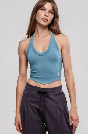 Free People All Clear V-Neck Cami In Riptide