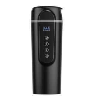 OEM Hervidor El&eacute;ctrico Para Coche De 12v/24v: Taza Calefactora Port&aacute;til Con Tapa Y Control De Temperatura, Ideal Para Caf&eacute;, T&eacute; Y Leche