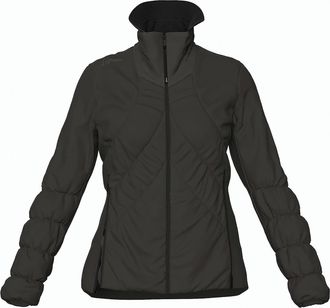 LaMunt Black Samuela Textured High-Collar Polyamide Jacket