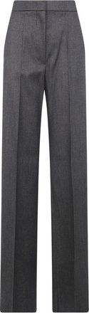 Max Mara Campo Broeken - Dames - Wijde Broeken - Grijs - S - Wol - Broeken