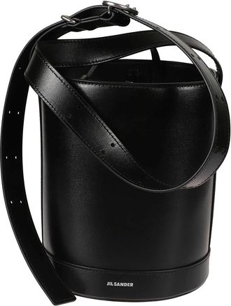 Jil Sander Cannolo Bucket - Bags - Mujer - Negro - ONE SIZE