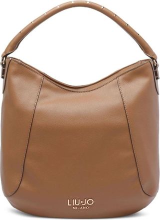 Liu Jo Stud Embellished Panelled Top Handle Tas - Dames - Handtassen - Bruin - ONE Size - Tassen