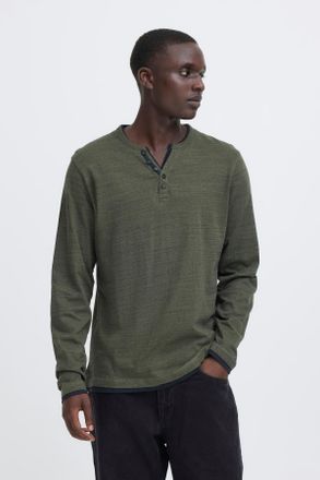 Blend T-Shirt BLEND BHKEVO tee, Herren, Gr. XXL, gr&uuml;n (forest night), Single Jersey, Obermaterial: 85% Baumwolle, 15% Polyester, meliert, regular fit normal