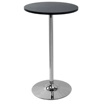 Netfurniture Eclipse Poseur Table Round Black Wood