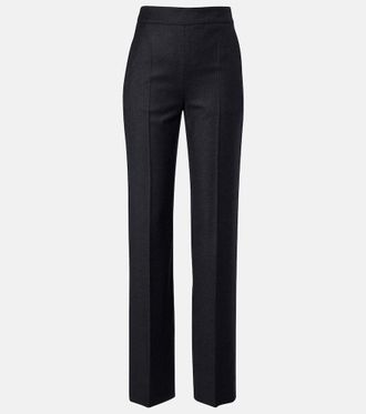 Agnona Wool flannel straight pants