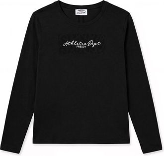 Freddy T-shirt Donna Manica Lunga Dettaglio Posteriore con Spacco