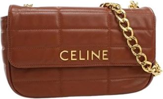 Celine Pre-owned Vintage Schoudertas - Dames - Vintage Schoudertas - Bruin - ONE Size - Leer - Vintage