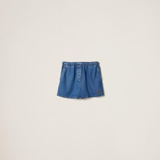 Miu Miu Denim Bermudas