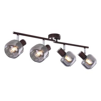 Globo Lighting Foco - Pallo - Bronce - Vidrio Metal Vidrio Ahumado - - Globo