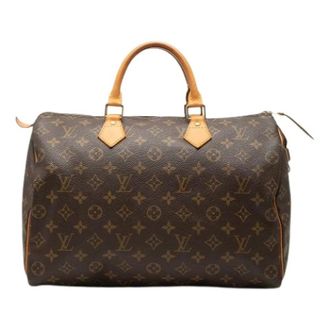 Louis Vuitton Pre-owned Speedy 35 - Dames - Pre-owned - Bruin - Maat: ONE Size Leer