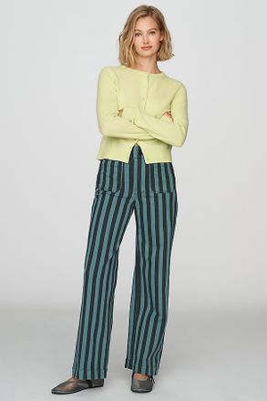 Maeve Colette Striped Full Length Wide Leg Pants