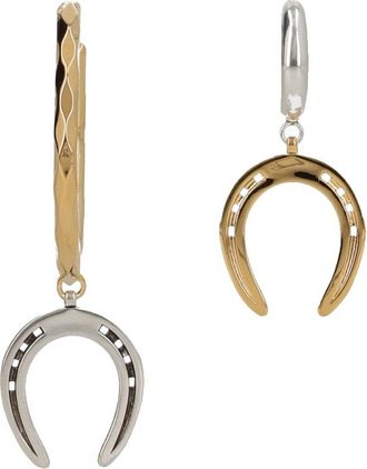 Isabel Marant Byrne Asymmetric Hoop Earrings