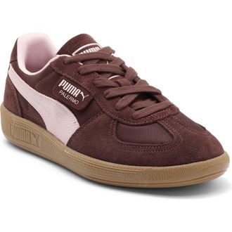 Puma Palermo Vintage Sneaker in Chocolate Brown/Gum at Nordstrom, Size 6.5