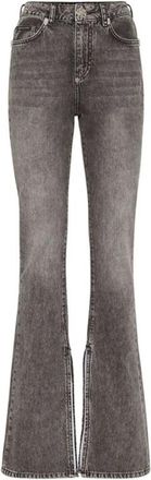 Philipp Plein Fadc Wdt 2583 Jeans - Dames - Flared Jeans - Grijs - W26 - Katoen - Jeans