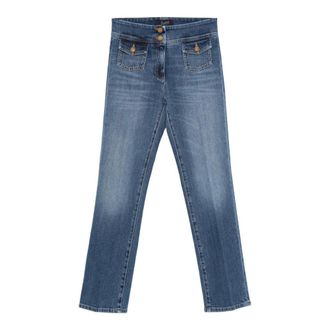 Seafarer Cropped Jeans, female, Blue, Size: W28 Pantalone Emil