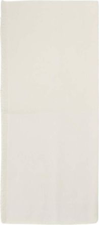 Max Mara White None Solid Scarves