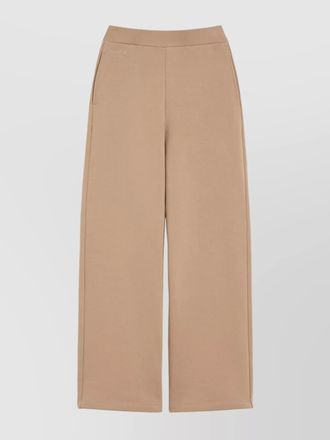 Max Mara brushed cotton wide-leg trousers