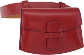 Herm&egrave;s Pre-owned Vintage Belt Bag - Dames - Vintage Heuptassen - Rood - ONE Size - Leer - Vintage