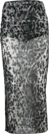 Aniye By Gonna Shilouette Garzata - Dames - Midirokken - Zwart - S - Polyester - Rokken