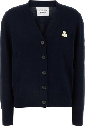 Isabel Marant Midnight Blue Cotton Blend Karina Cardigan