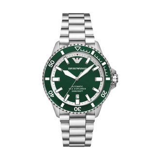 Emporio Armani Sea Explorer Automatisch Horloge - Heren - Accessoires - Grijs - Maat: ONE Size