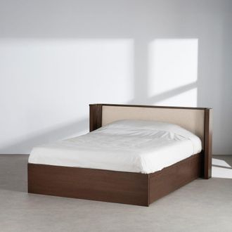 Maisons du monde Canap&eacute; abatible con 2 cajones 160x200 cm con somier con almacenaje