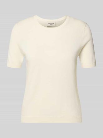 Max Mara Regular Fit Strickshirt aus Seiden-Baumwoll-Mix Modell WKDAGRO in Offwhite, Gr&ouml;&szlig;e XXL