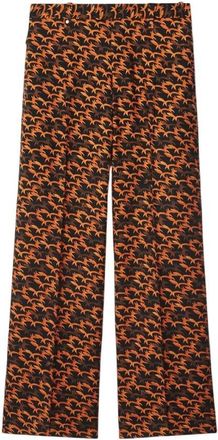 Burberry Fox Pattern Wool Tailored Trousers, Brand Size 48 ( Waist Size 32.7 )
