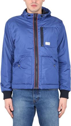 Fay Blue Logo Hood Jackets