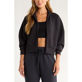 Zella Ultra Luxe Boxy Jacket in Black at Nordstrom, Size Xx-Large