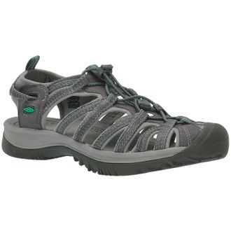 Keen Whisper Textile Womens Slip On Sandals - Medium Grey Peacock Green - Size:UK 7.5