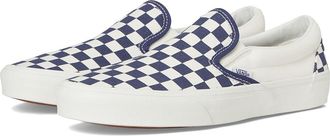 Vans Classic Slip-On Checkerboard Skate Shoes Checkerboard Deep Twilight : Mens 13 - Womens 14.5 Medium, Canvas/Leather/Suede
