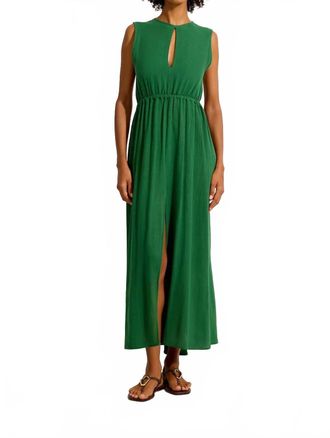 Lenny Niemeyer Slit Elastic Waist Dress In Green