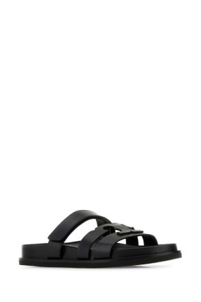 Tory Burch Womens Black Leather Ines Sport Slippers Nero Sneaker
