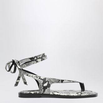 A.Emery The Heidi Sandals snake-effect in leather