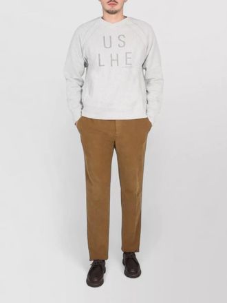 Engineered Garments logo print crewneck sweatshirt